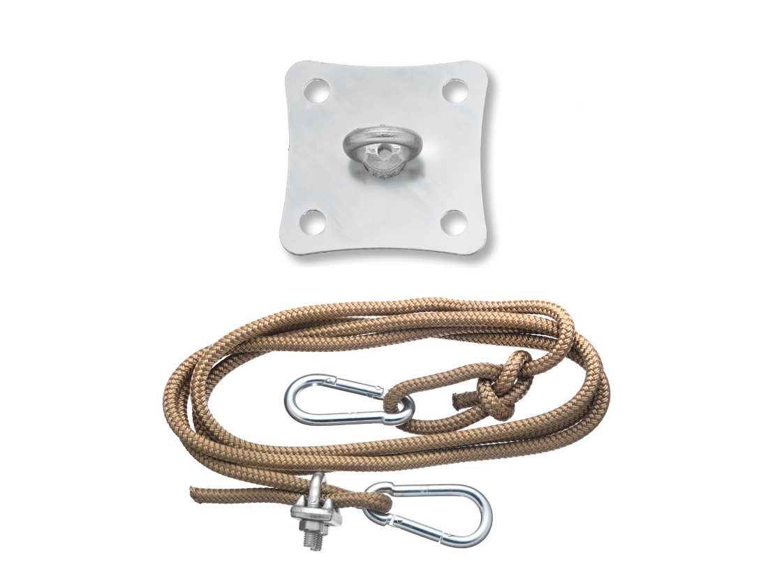 Kit Fittings / Wall Mounting For Shade Sails With 2m Nautical Rope