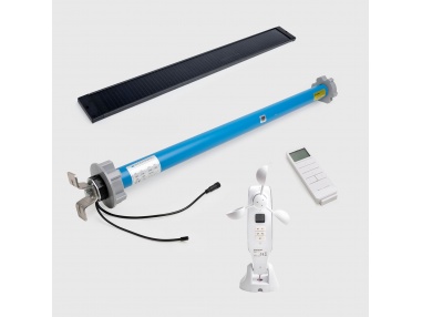 Motor Kit + Remote Control + Solar Panel + Anemometer - Motorisation kit for roller shades